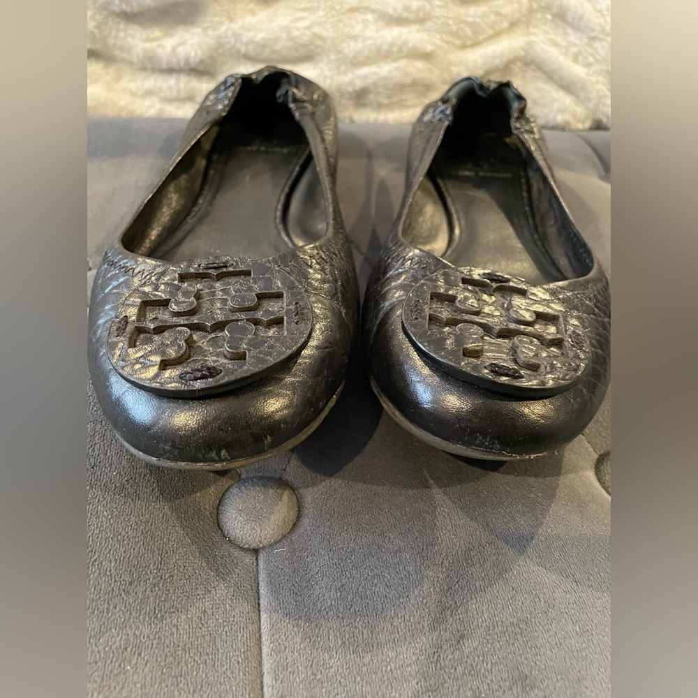 Tory Burch Leather Minnie Ballet Flat